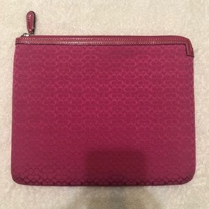 Pink Coach iPad case/sleeve
